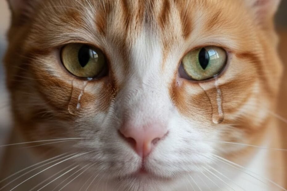 gatos choram por problemas oculares