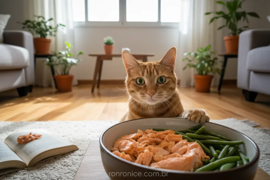 Gato pode comer comida de humano