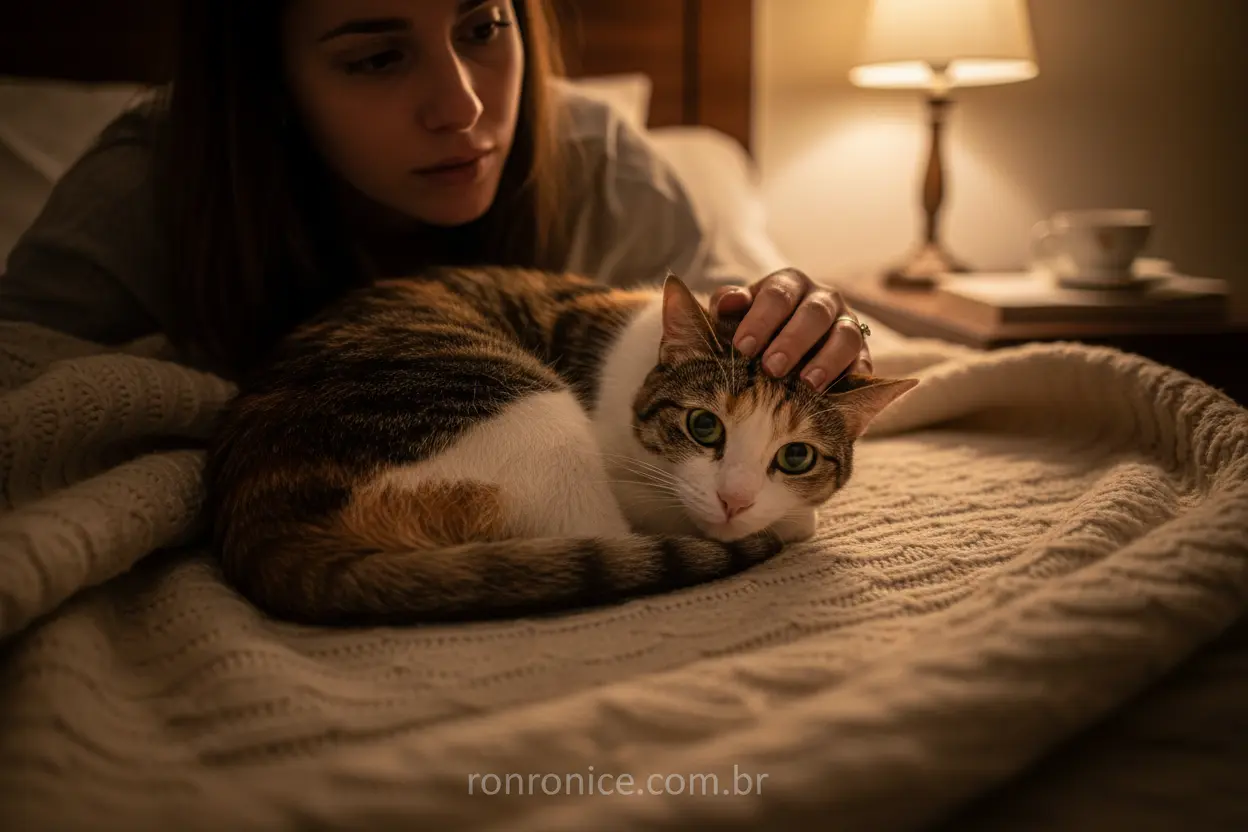Gato Doente Mia Muito Por Que o Gato Mia à Noite por problemas de saúde.