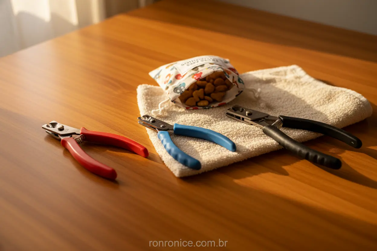 Diferentes tipos de cortadores de unha para gatos e petiscos